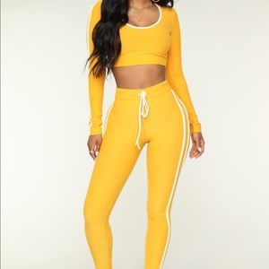 Yellow Jogging Suit